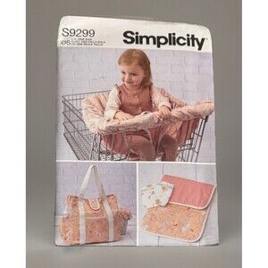 Simplicity S9299 Shopping Cart Cover, Diaper Bag, Changing Pad UNCUT Pattern